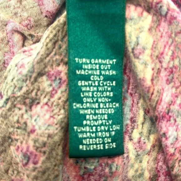 RALPH LAUREN Paisley Ruffle V-Neck Top - Purple - Picture 3 of 7